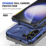 EIDERWOOD Tough Case for Samsung Galaxy S25+ / S24+ (Plus) With Kickstand and Magsafe - Dark Blue