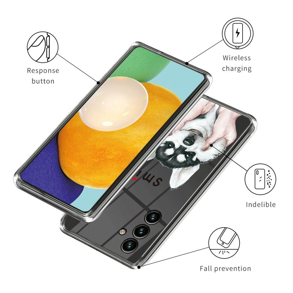 Samsung Galaxy A15 (5G) / A15 Flexible Plastic Case - Transparent / Dog