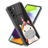 Samsung Galaxy S24+ (Plus) Flexible Plastic Case w. Motive - Unicorn