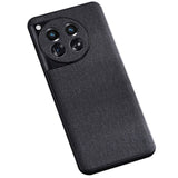 OnePlus 12 Fabric Covered Plastic Case - Black