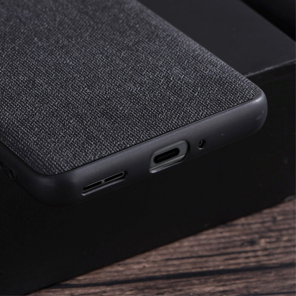 OnePlus 12 Fabric Covered Plastic Case - Black