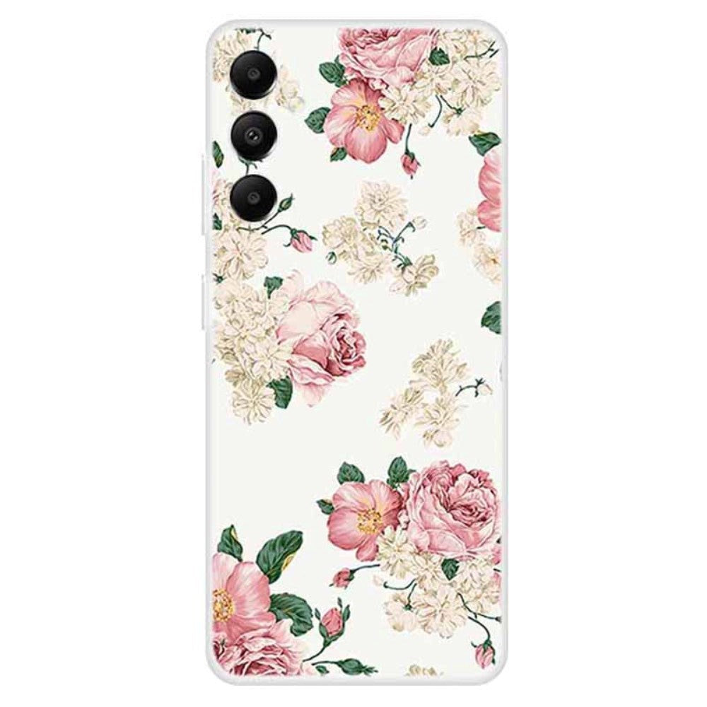 Samsung Galaxy A05s Flexible Plastic Case w. Motif - Flowers