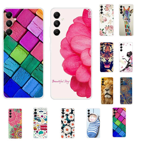 Samsung Galaxy A05s Flexible Plastic Case w. Motif - Flowers