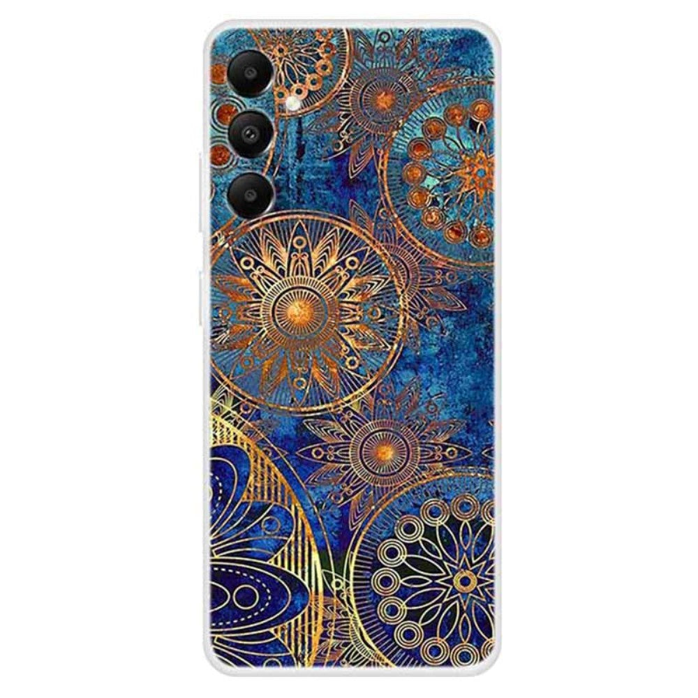 Samsung Galaxy A05s Flexible Plastic Case w. Motif - Gold Mandala