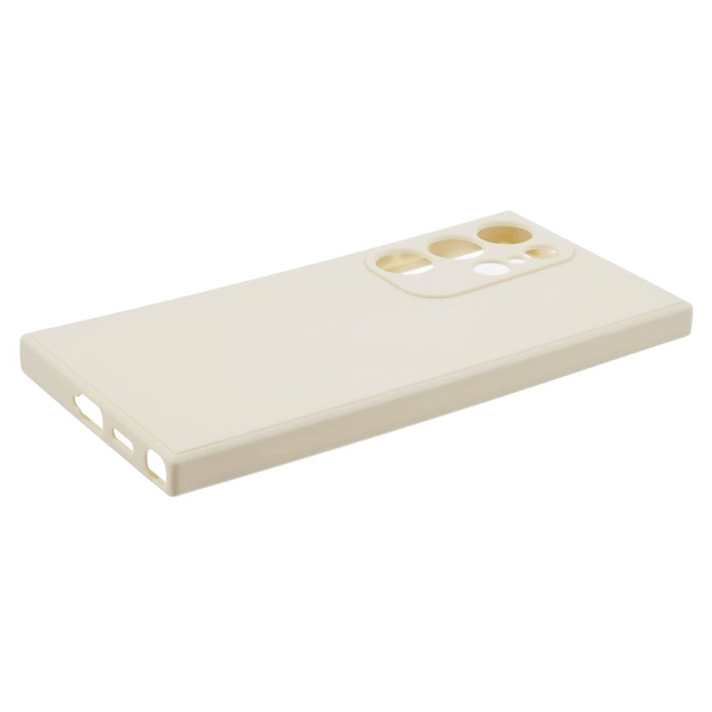 Samsung Galaxy S24 Ultra Flexible TPU Plastic Case - Beige