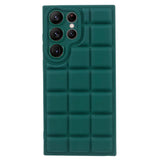 Samsung Galaxy S22 Ultra Flexible Plastic Case w. Jacket Texture - Green