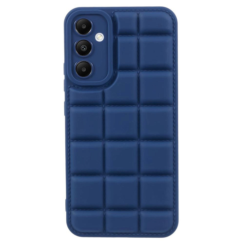 Samsung Galaxy A05s Flexible Plastic Case w. Jacket Texture - Blue