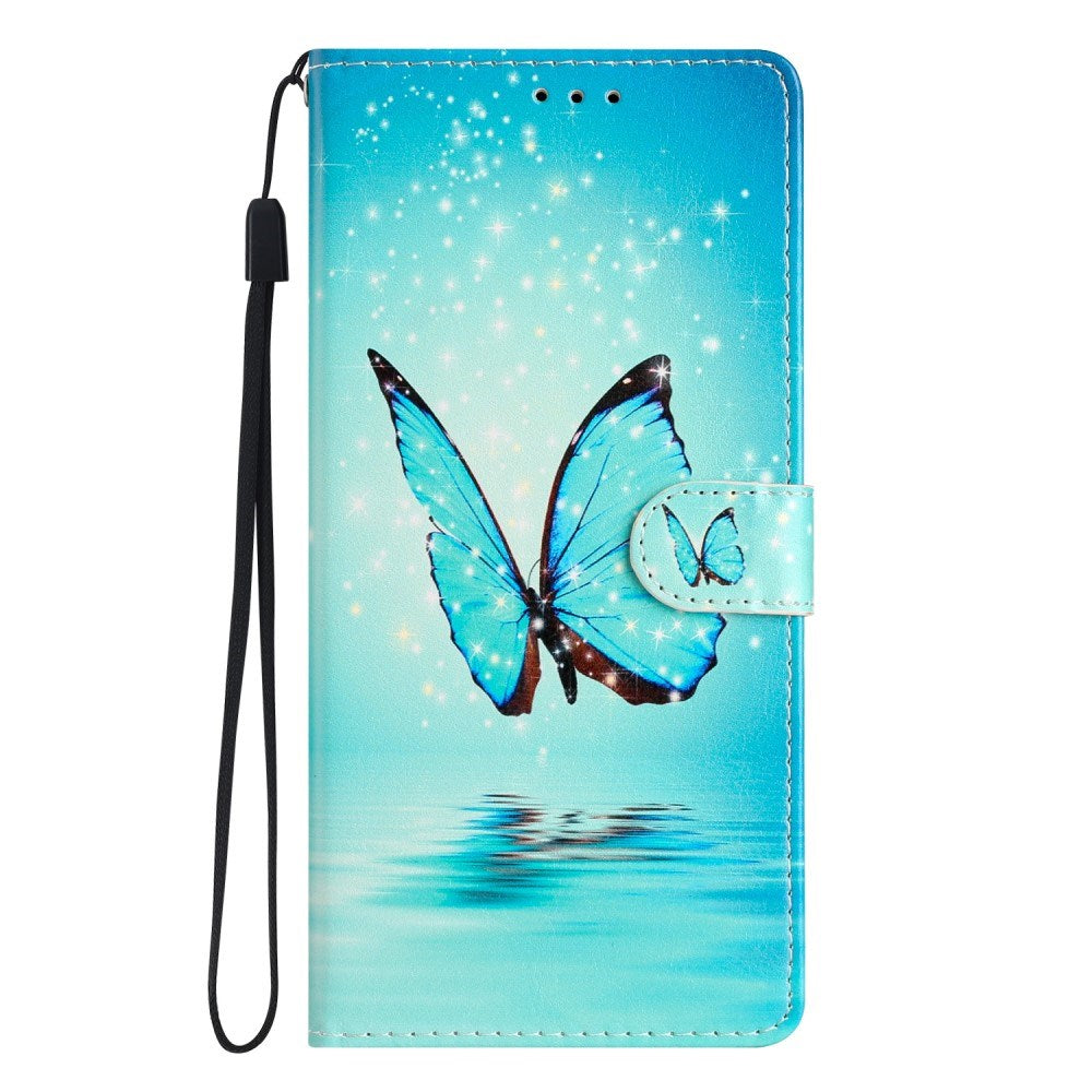 EIDERWOOD Xiaomi Poco C65 / Redmi 13C (4G) Leather Flip Case with Wallet and Strap - Butterfly