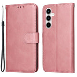 Samsung Galaxy A35 (5G) Faux Leather Flip Case w. Wallet & Strap - Pink