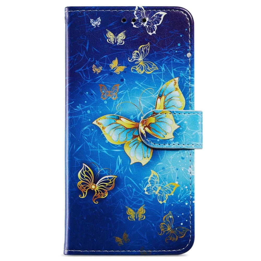 Samsung Galaxy A35 (5G) PU Leather Case w. Wallet og Strap - Butterflies