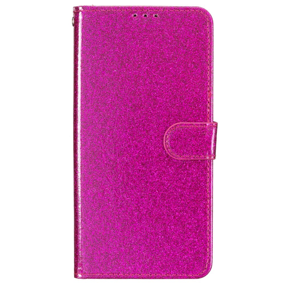 Samsung Galaxy A35 (5G) Leather Flip Case with Wallet and Strap - Glitter - Pink