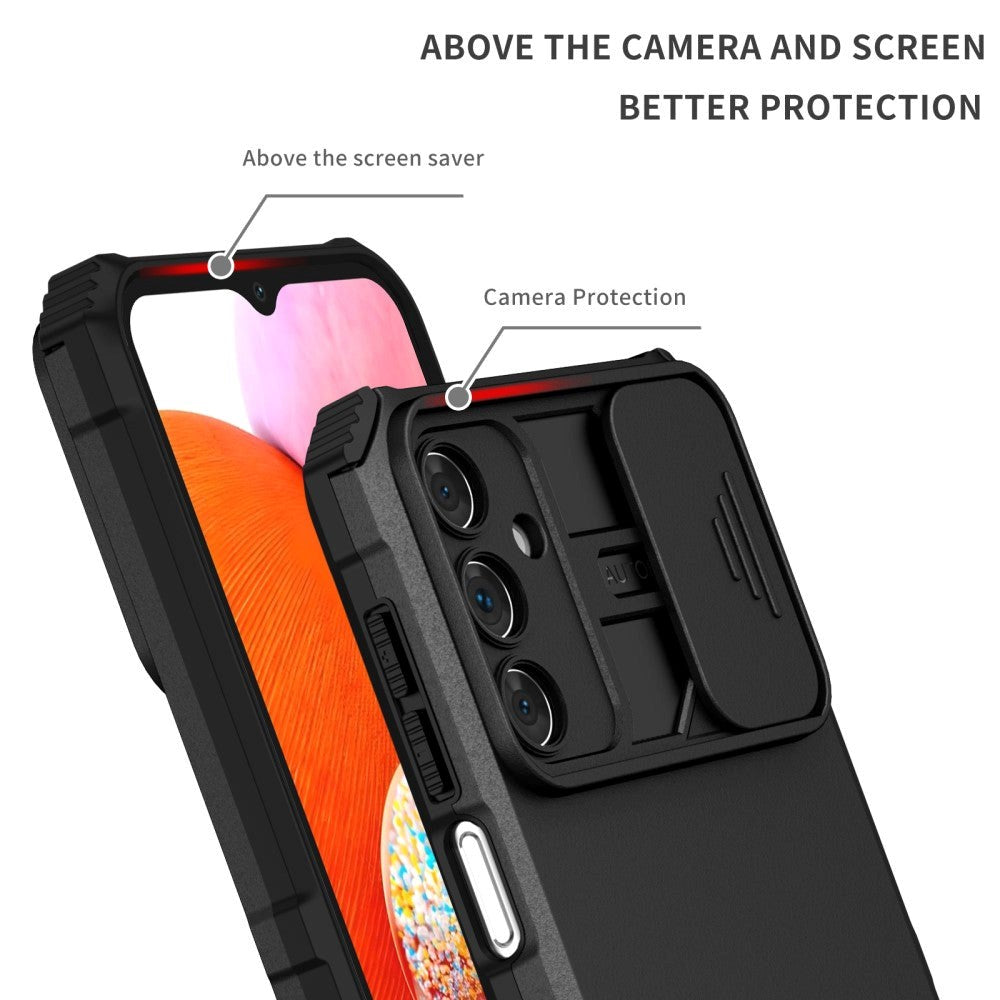 Samsung Galaxy A15 (5G) / A15 Tough Case w. Magnetic Kickstand & Cam Slider - Black