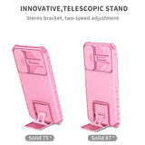 Samsung Galaxy A15 (5G) / A15 Tough Case w. Magnetic Kickstand & Cam Slider - Pink