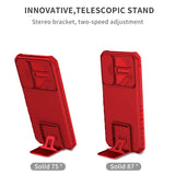 Samsung Galaxy A15 (5G) / A15 Tough Case w. Magnetic Kickstand & Cam Slider - Red