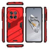 OnePlus 12 Hybrid Tough Case with Kickstand - Red