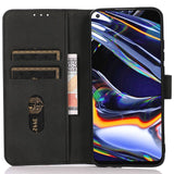 OnePlus 12 KHAZNEH Retro Leather Wallet Case - Black