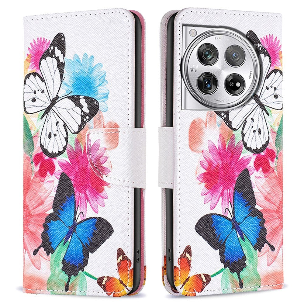 OnePlus 12 Flip Case w. Wallet - Two Butterflies