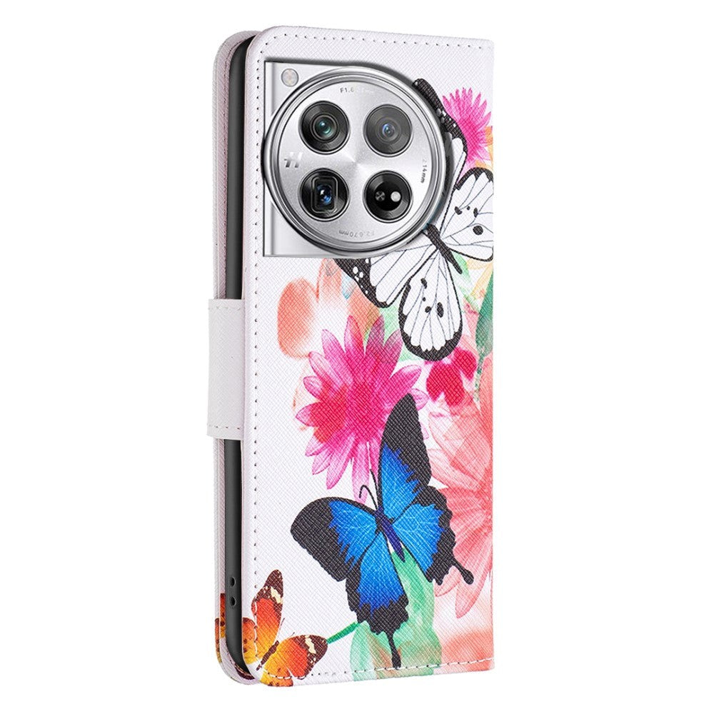 OnePlus 12 Flip Case w. Wallet - Two Butterflies