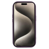 iPhone 15 Flexible Plastic Case w. Wave Design - Mat Purple