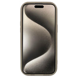 iPhone 15 Pro Flexible Plastic Case w. Wave Design - Mat Brown