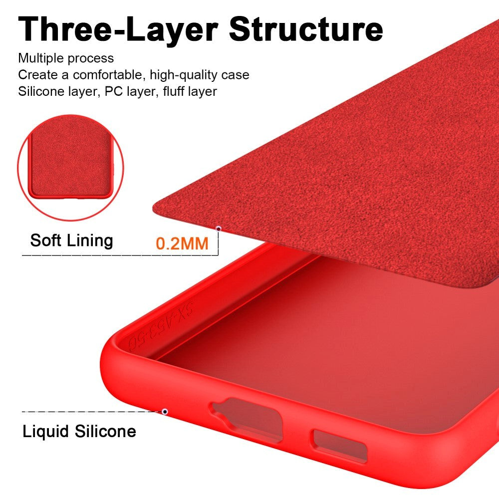 Samsung Galaxy A55 (5G) Flexible Matte Plastic Case - Red