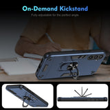 EIDERWOOD Samsung Galaxy S23 FE Tough Case with Kickstand - Blue