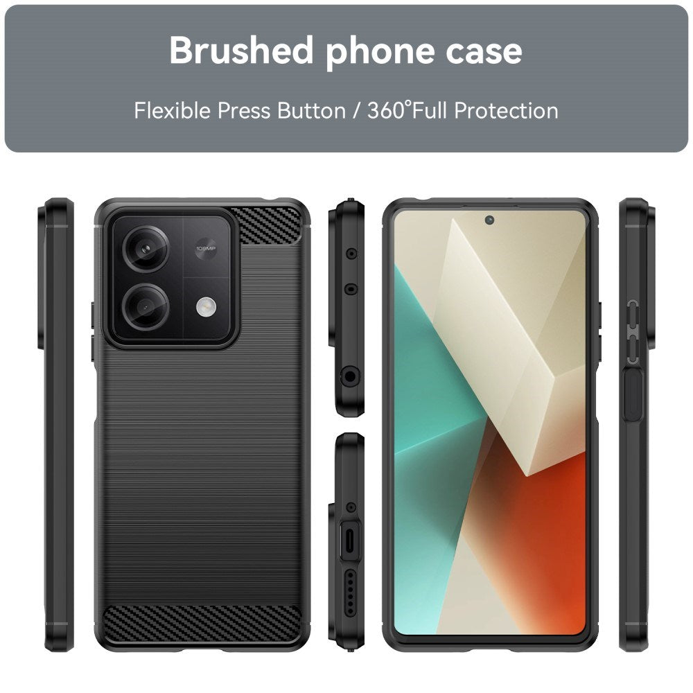 Xiaomi Redmi Note 13 (5G) Brushed Carbon Case - Black