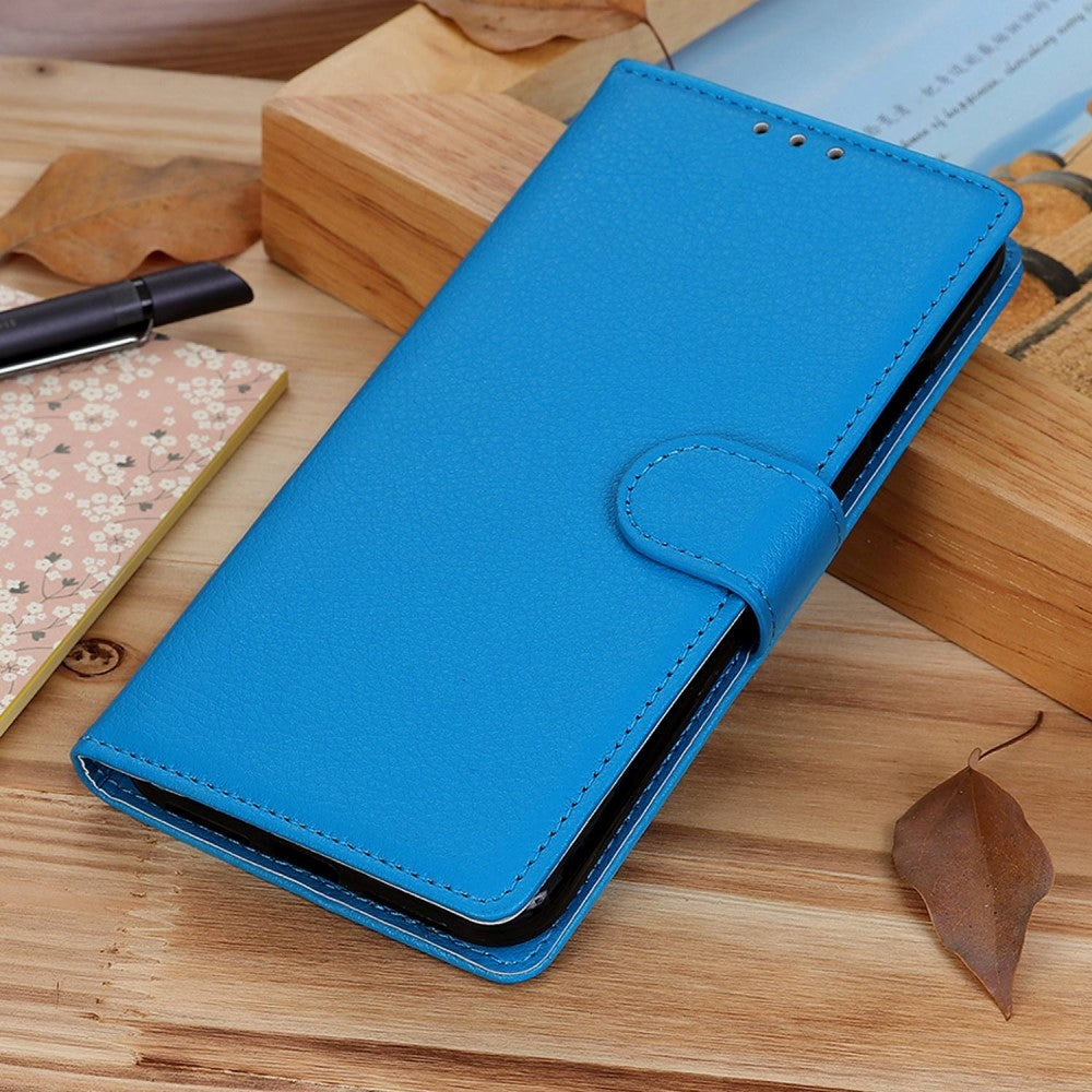 Samsung Galaxy Xcover 7 Leather Flip Case with Wallet - Blue