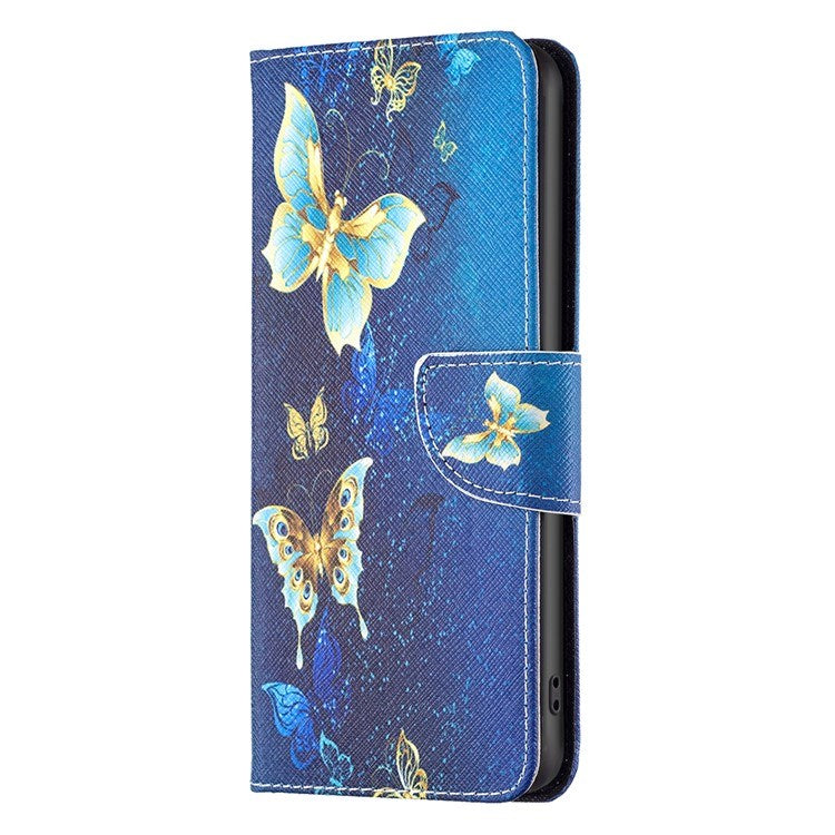 EIDERWOOD Samsung Galaxy Xcover 7 Flip Case with 2 x Card Holder - Blue Butterflies