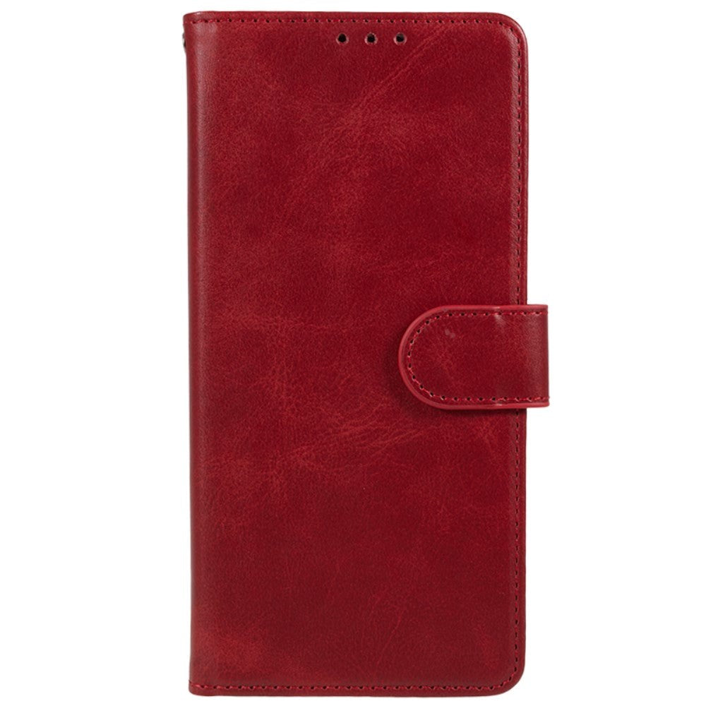 OnePlus 12R Leather Case with Wallet - Red