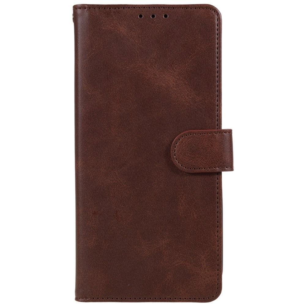 OnePlus 12R Leather Case with Wallet - Dark Brown