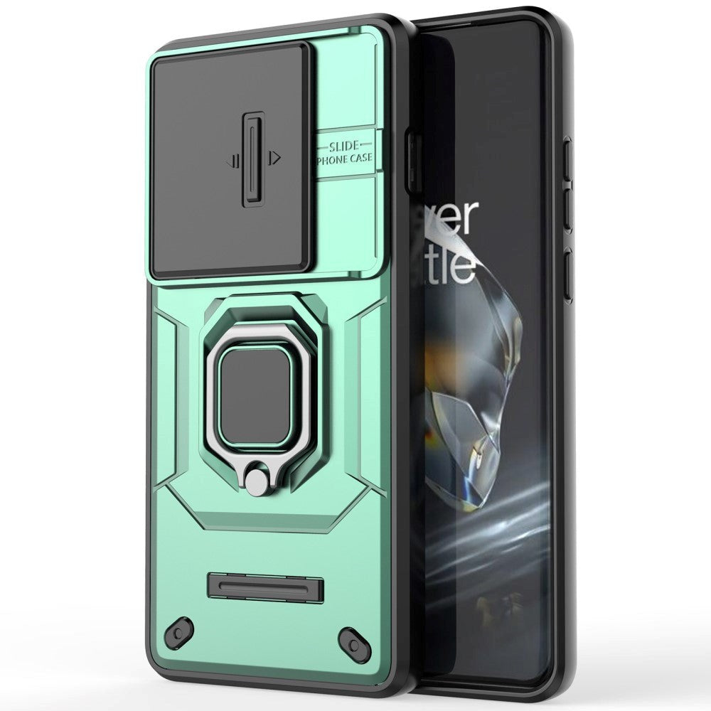 OnePlus 12 Tough Case w. Magnetic Kickstand & Cam Slider - Green