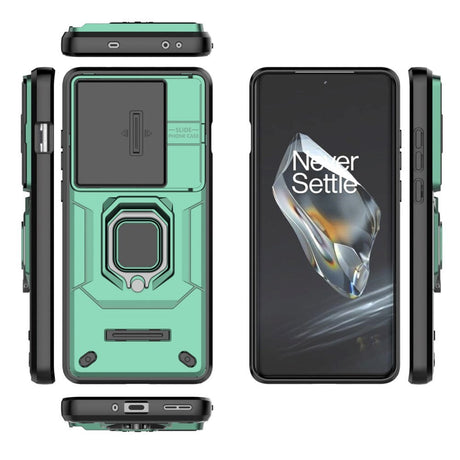 OnePlus 12 Tough Case w. Magnetic Kickstand & Cam Slider - Green