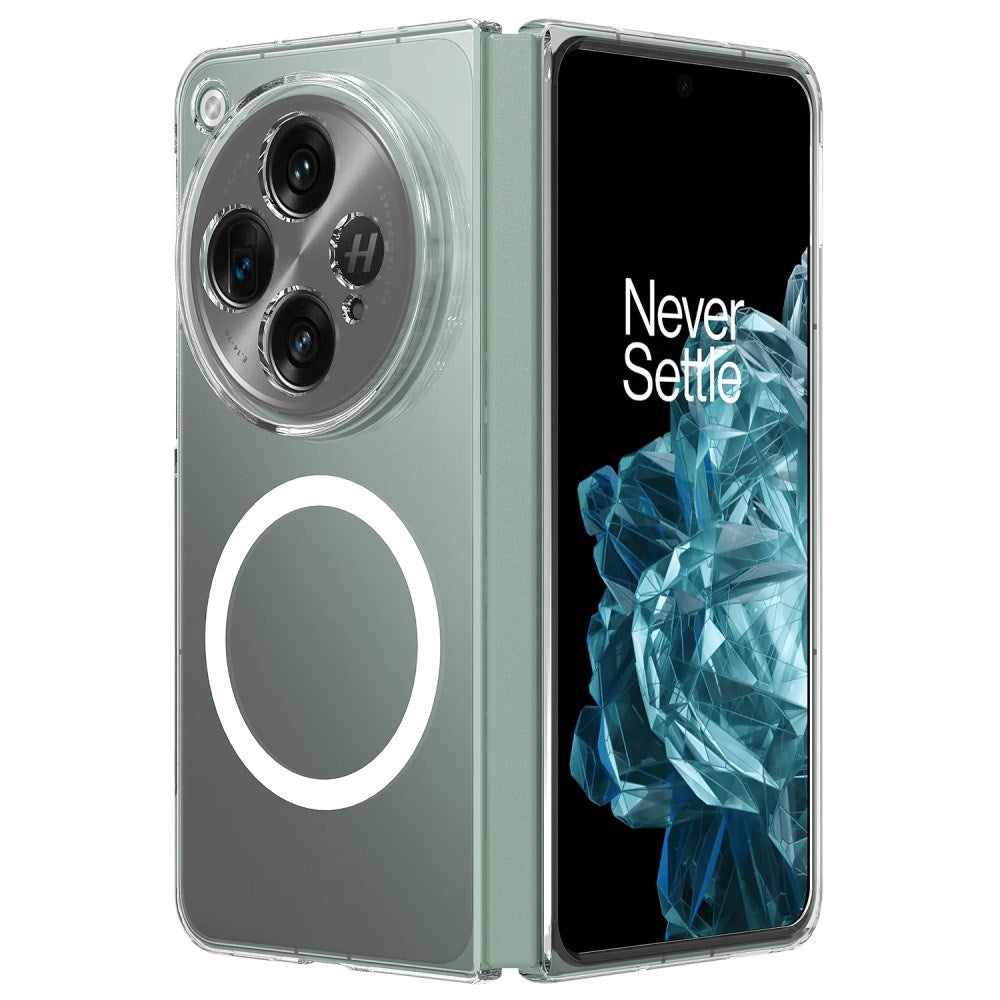 EIDERWOOD OnePlus Open Hard Plastic Case - MagSafe Compatible - Transparent