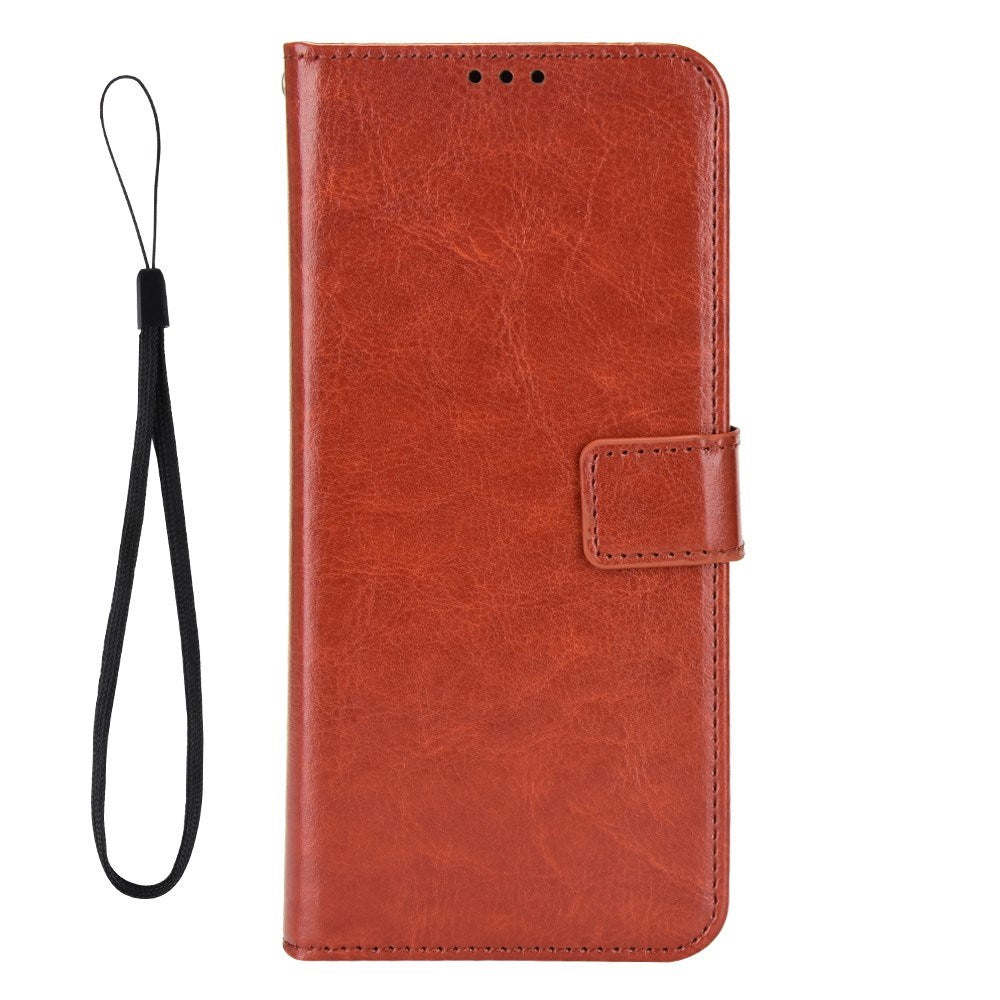 EIDERWOOD Xiaomi Redmi 13C (5G) Faux Leather Flip Case with Strap - Brown