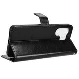 EIDERWOOD Xiaomi Redmi 13C (5G) Faux Leather Flip Case with Strap - Black