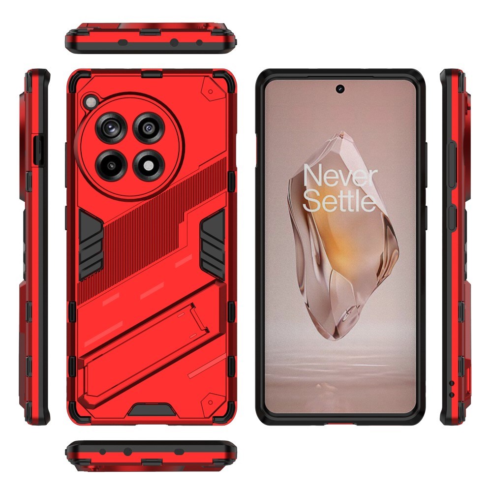 EIDERWOOD OnePlus 12R Hybrid Tough Case with Kickstand - Red