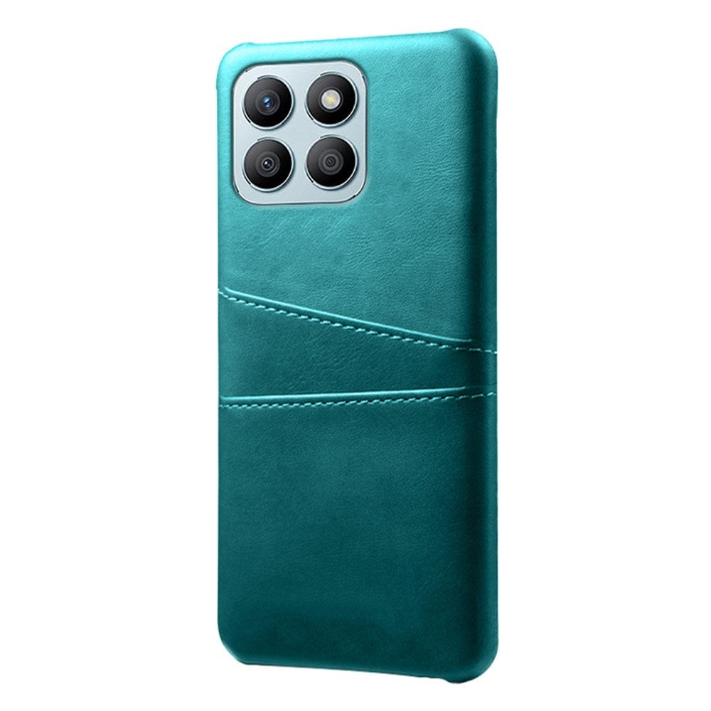 EIDERWOOD Honor X8b Leather Coated Plastic Case with Card Holder - Turquoise