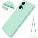 Motorola Moto G04 / G24 / G24 Power Liquid Silicone Case w. Strap - Green