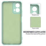 Motorola Moto G34 Liquid Silicone Case w. Strap - Green