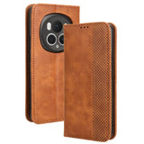 EIDERWOOD Honor Magic6 Pro (5G) Magnetic Faux Leather Flip Case - Brown