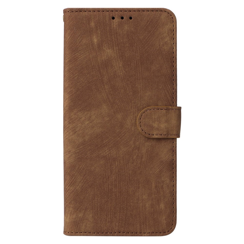 EIDERWOOD Motorola Moto G04 / G24 / G24 Power Leather Case with Wallet and Strap - Brown