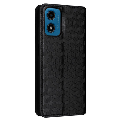 EIDERWOOD Motorola Moto G04 / G24 / G24 Power Leather Wallet Case - Rhombus - Black