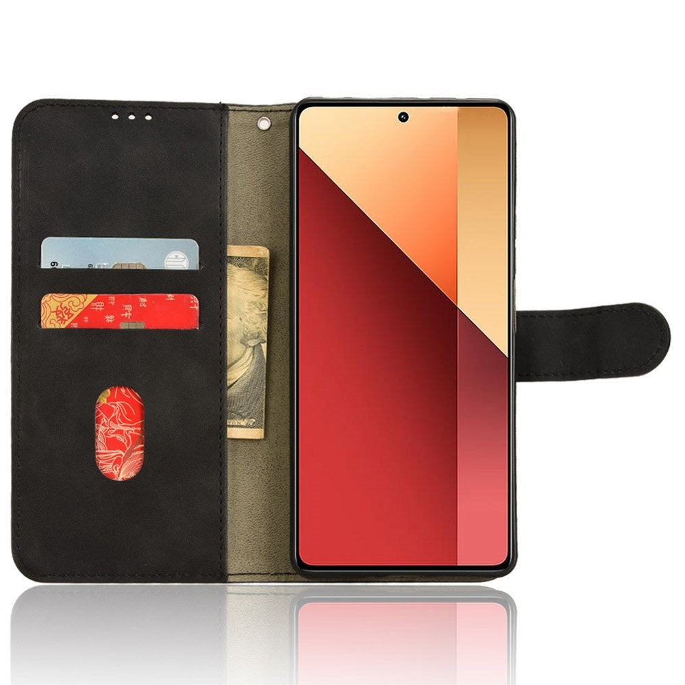 EIDERWOOD Xiaomi Redmi Note 13 Pro (4G) / Poco M6 Pro Soft Leather Wallet Case - Black