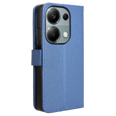 EIDERWOOD Xiaomi Redmi Note 13 Pro (4G) / Poco M6 Pro  Leather Flip Case w. Strap & Texture - Blue