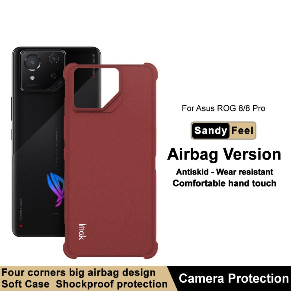 Asus ROG Phone 8 / 8 Pro IMAK Mat Flexible Plastic Case - Red