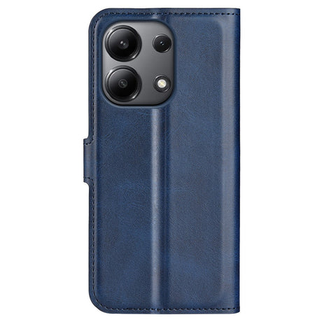 EIDERWOOD Xiaomi Redmi Note 13 (4G) Leather Flip Case w. Card Holder & Magnetic Closure - Blue