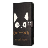 EIDERWOOD Samsung Galaxy Xcover 7 Flip Case with Card Holder & Stand Function - "Don't Touch My Cellphone" Cat