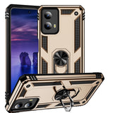 EIDERWOOD Motorola Moto G Play (2024) Tough Case w. Magnetic Kickstand - Gold