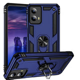 EIDERWOOD Motorola Moto G Play (2024) Tough Case w. Magnetic Kickstand - Blue